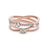 Anello Pandora Donna Pandora Timeless in Lega metallica Zirconia 189400C01-48 - 189400C01-50